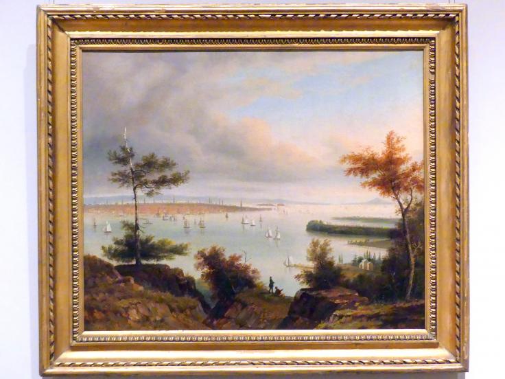 Blick auf New York von Weehawken, New York, Metropolitan Museum of Art (Met), Saal 751, um 1840