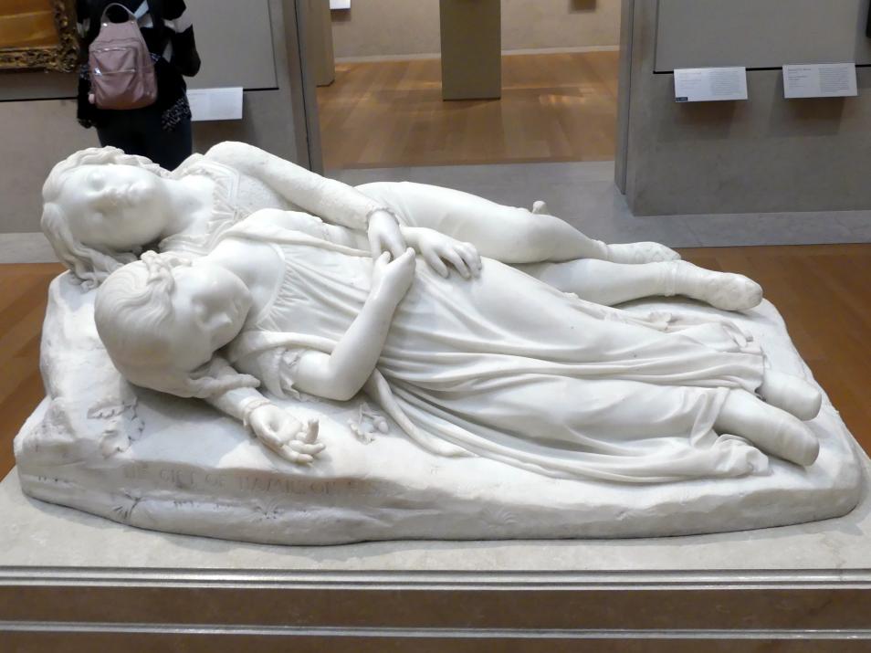 Thomas Crawford (1842–1850), The Babes in the Wood, New York, Metropolitan Museum of Art (Met), Saal 756, um 1850, Bild 1/3