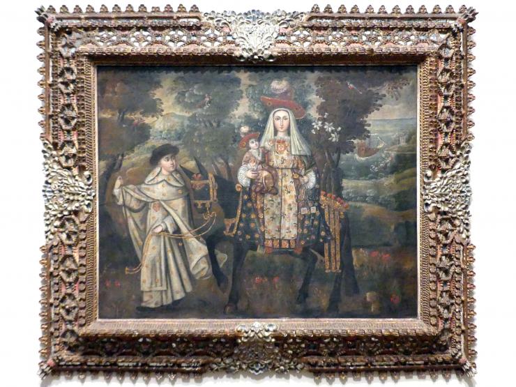 Unsere Liebe Frau der Barmherzigkeit, genannt "Die Pilgerin von Quito", New York, Metropolitan Museum of Art (Met), Saal 757, um 1730–1740, Bild 1/2