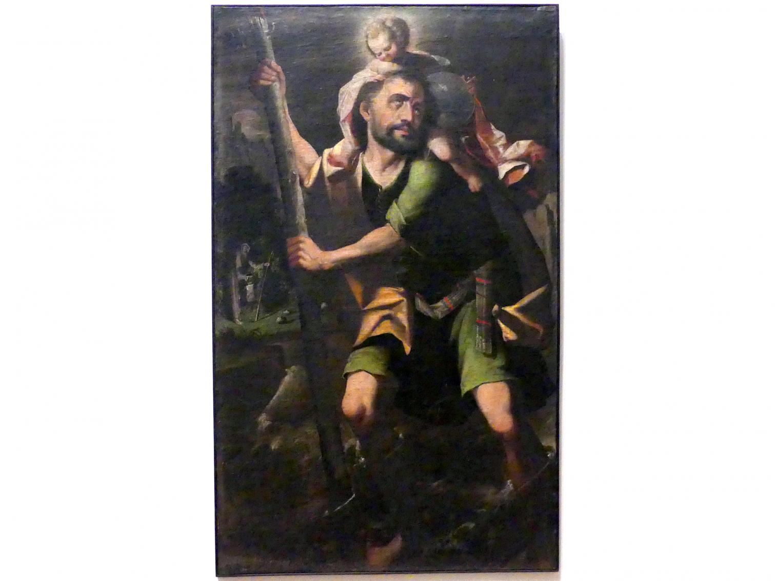 Melchor Pérez de Holguín (1715), Hl. Christophorus, New York, Metropolitan Museum of Art (Met), Saal 757, um 1710–1720, Bild 1/2