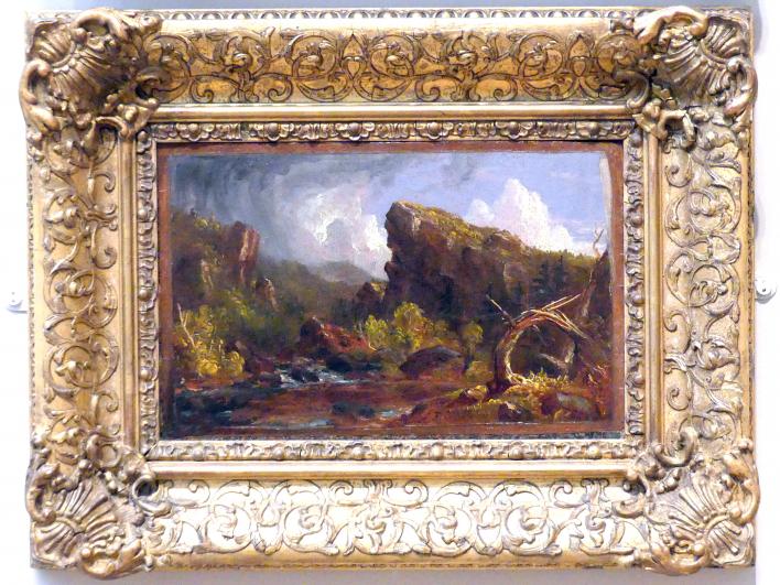 Thomas Cole (1828–1848), Studie einer Wildnislandschaft, New York, Metropolitan Museum of Art (Met), Saal 759, um 1828–1841, Bild 1/2