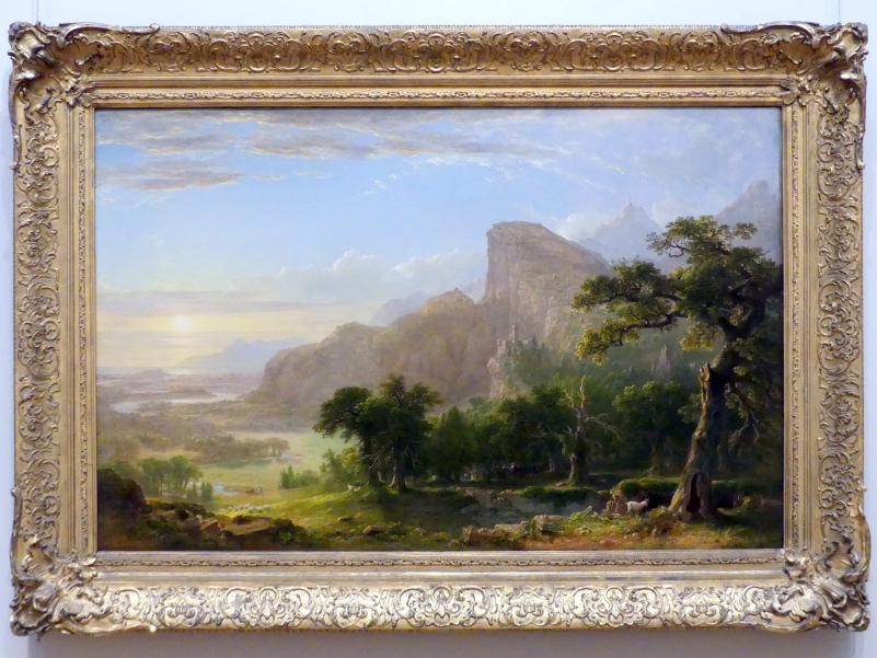 Asher Brown Durand (1833–1865), Landschaft - Szene aus "Thanatopsis", New York, Metropolitan Museum of Art (Met), Saal 759, 1850