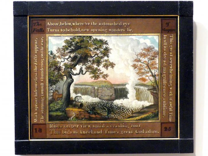 Edward Hicks (1825–1836), Die Niagarafälle, New York, Metropolitan Museum of Art (Met), Saal 759, um 1825, Bild 1/2
