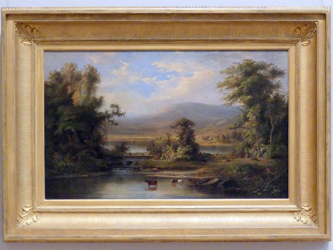 Robert S. Duncanson (1871), Landschaft mit trinkenden Kühen im Fluss, New York, Metropolitan Museum of Art (Met), Saal 759, 1871
