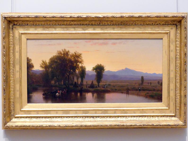 Worthington Whittredge (1867–1885), Indianer durchqueren den Platte River, New York, Metropolitan Museum of Art (Met), Saal 761, 1867