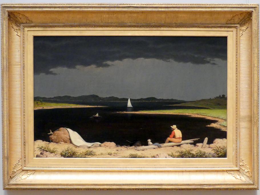 Martin Johnson Heade (1859–1902), Aufziehendes Gewitter, New York, Metropolitan Museum of Art (Met), Saal 761, 1859, Bild 1/2
