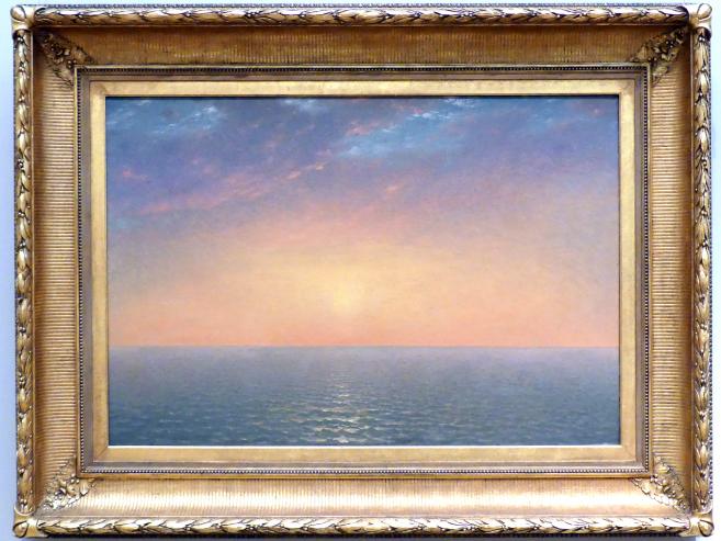 John Frederick Kensett (1852–1872), Sonnenuntergang am Meer, New York, Metropolitan Museum of Art (Met), Saal 761, 1872, Bild 1/2