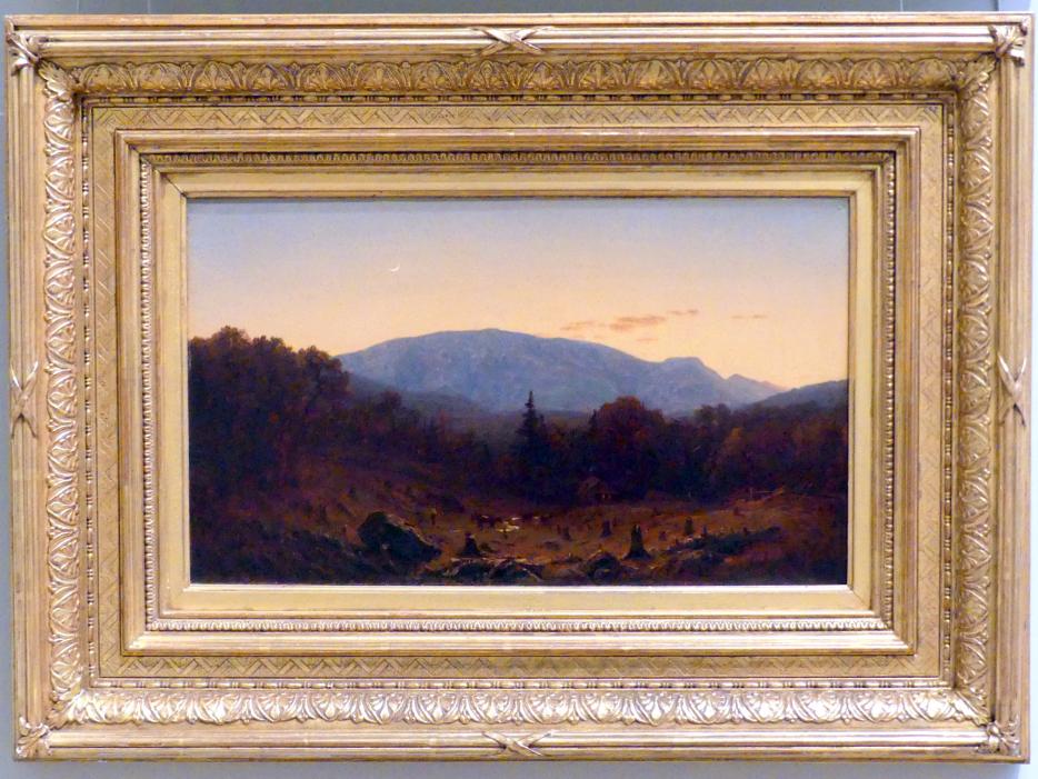 Sanford Robinson Gifford (1865–1875), Dämmerung am Hunter Mountain, New York, Metropolitan Museum of Art (Met), Saal 761, um 1865, Bild 1/2
