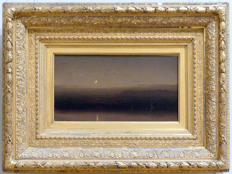 Sanford Robinson Gifford (1865–1875), Flussszene bei Mondschein, New York, Metropolitan Museum of Art (Met), Saal 761, um 1870–1880