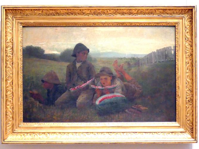 Winslow Homer (1864–1907), The Watermelon Boys - Die Melonenburschen, New York, Metropolitan Museum of Art (Met), Saal 762, 1876