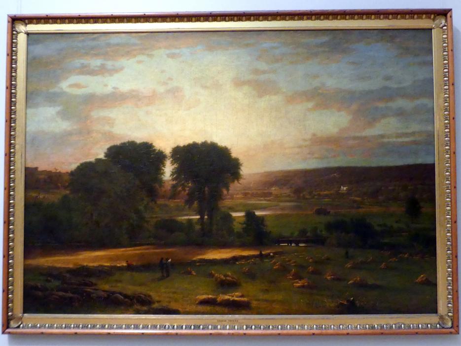 George Inness (1849–1891), Frieden und Fülle, New York, Metropolitan Museum of Art (Met), Saal 760, 1865, Bild 1/2