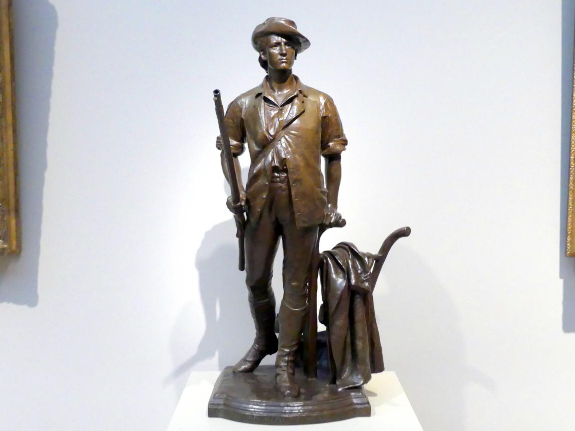 Daniel Chester French (1873–1913), Der Concord Minuteman von 1775, New York, Metropolitan Museum of Art (Met), Saal 763, 1871–1875