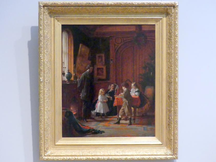 Eastman Johnson (1864–1876), Weihnachtszeit, Die Familie Blodgett, New York, Metropolitan Museum of Art (Met), Saal 763, 1864