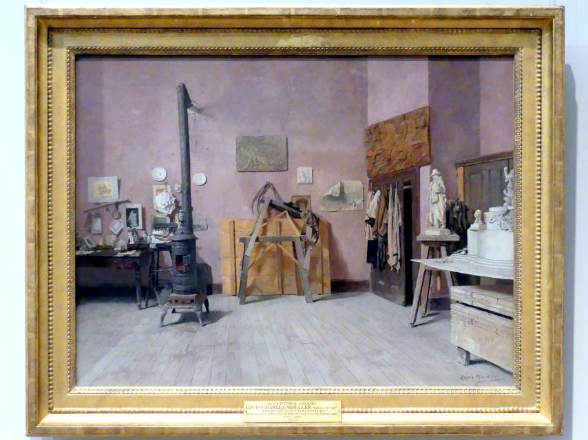 Louis Moeller (1885), Das Studio des Bildhauers, New York, Metropolitan Museum of Art (Met), Saal 764, um 1880–1890