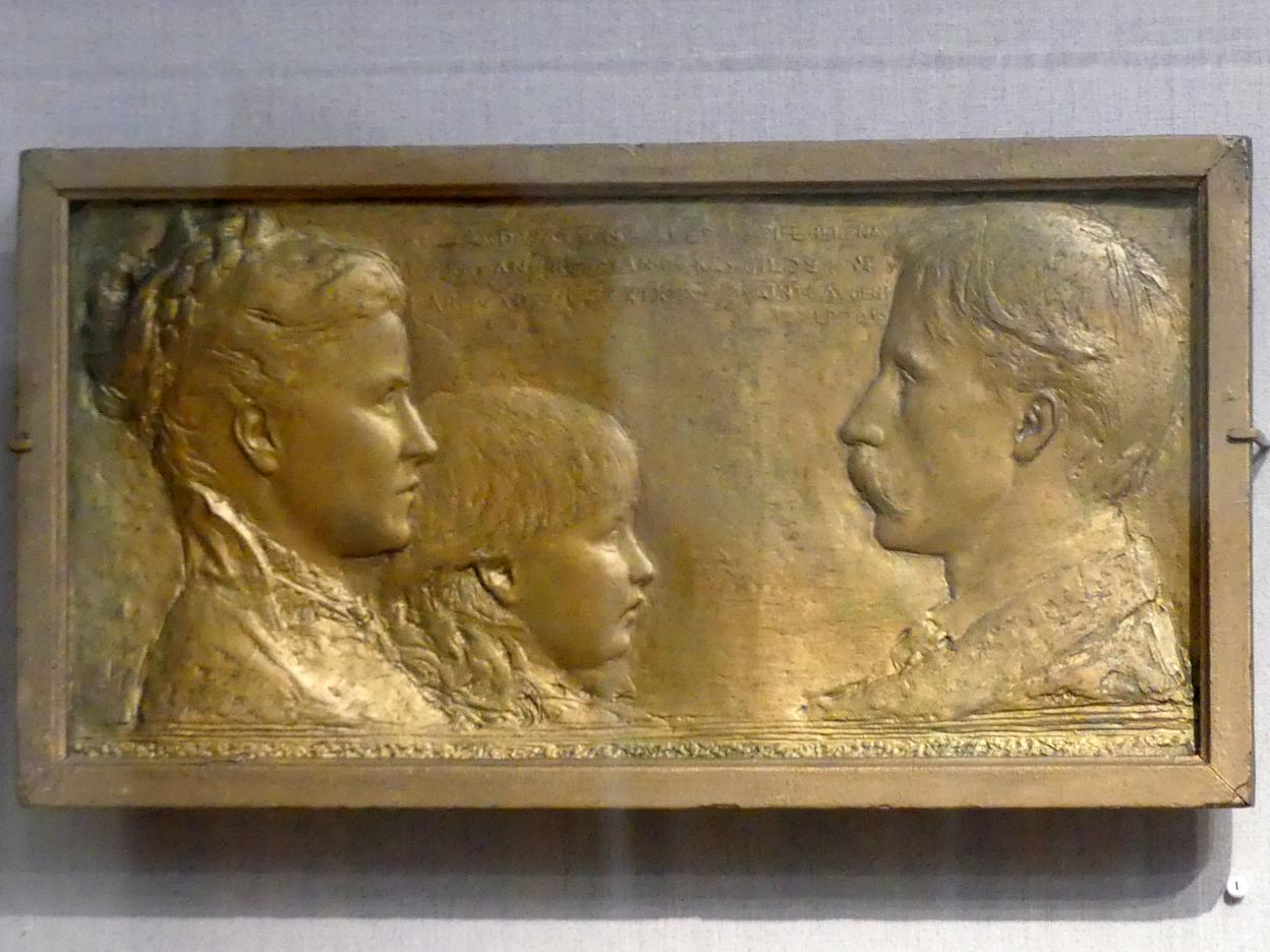 Augustus Saint-Gaudens (1872–1905), Richard Watson Gilder, Helena de Kay Gilder und Rodman de Kay Gilder, New York, Metropolitan Museum of Art (Met), Saal 764, 1879