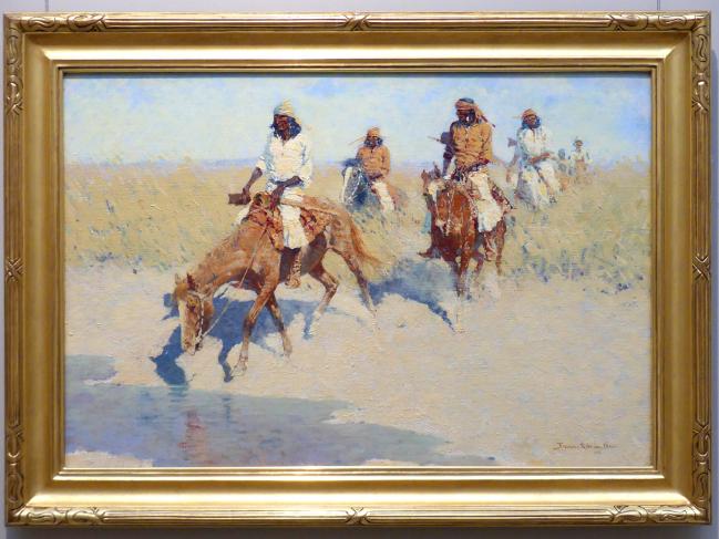 Frederic Remington (1895–1907), Pool in der Wüste, New York, Metropolitan Museum of Art (Met), Saal 765, 1907–1908, Bild 1/2