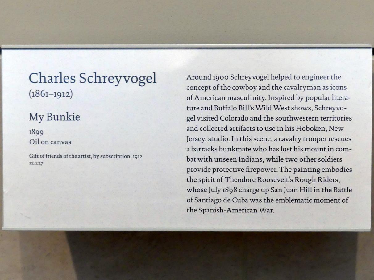 Charles Schreyvogel (1899–1901), Mein Bunkie, New York, Metropolitan Museum of Art (Met), Saal 765, 1899, Bild 2/2