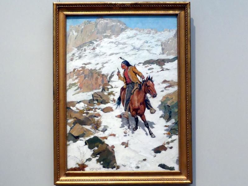 Charles Schreyvogel (1899–1901), in heißer Verfolgung, New York, Metropolitan Museum of Art (Met), Saal 765, nach 1900, Bild 1/2