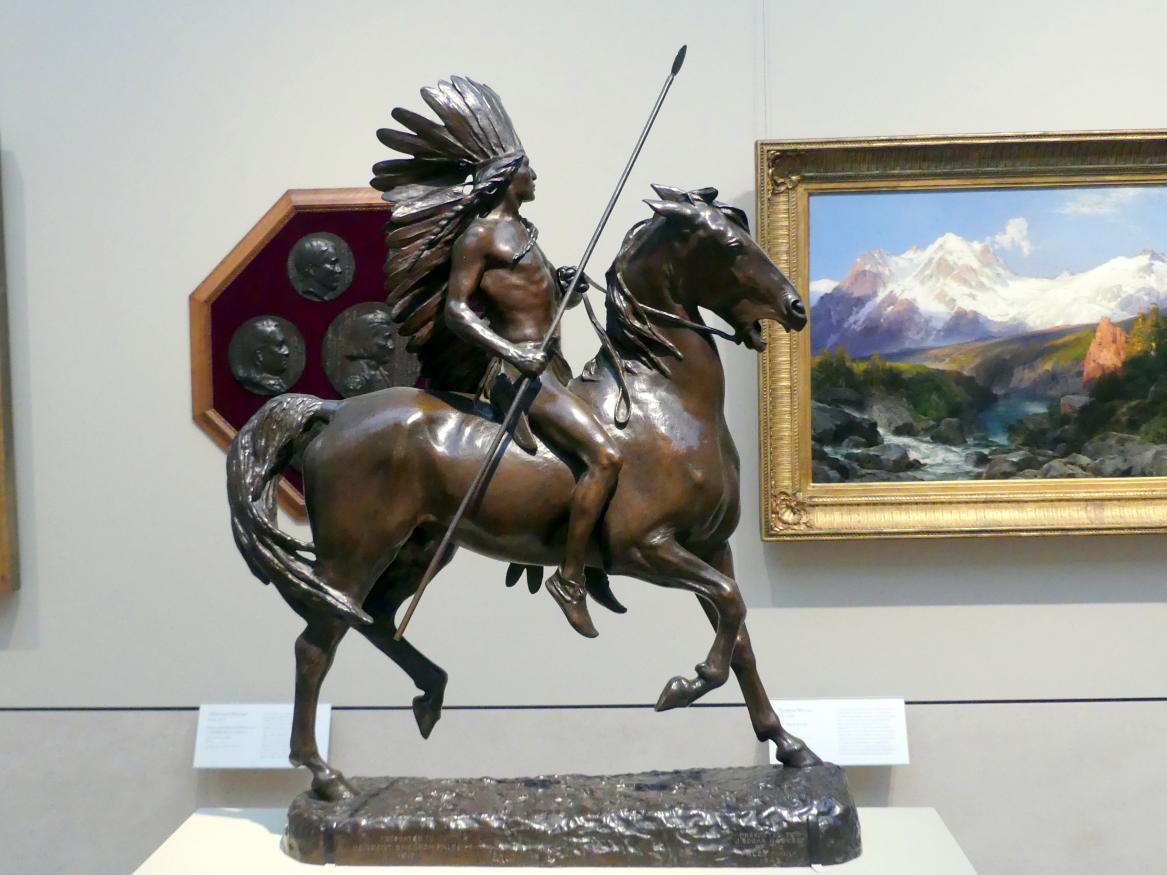 Alexander Phimister Proctor (1898–1912), Indianischer Krieger, New York, Metropolitan Museum of Art (Met), Saal 765, 1898, Bild 2/6