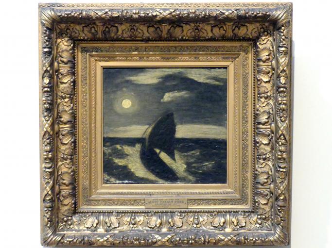 Albert Pinkham Ryder (1882), Die Arbeiter des Meeres, New York, Metropolitan Museum of Art (Met), Saal 766, um 1880–1885, Bild 1/2