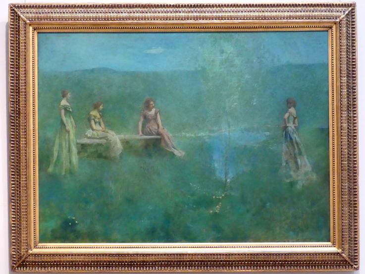 Thomas Wilmer Dewing (1887–1902), La Pêche, New York, Metropolitan Museum of Art (Met), Saal 766, 1901–1904, Bild 1/2