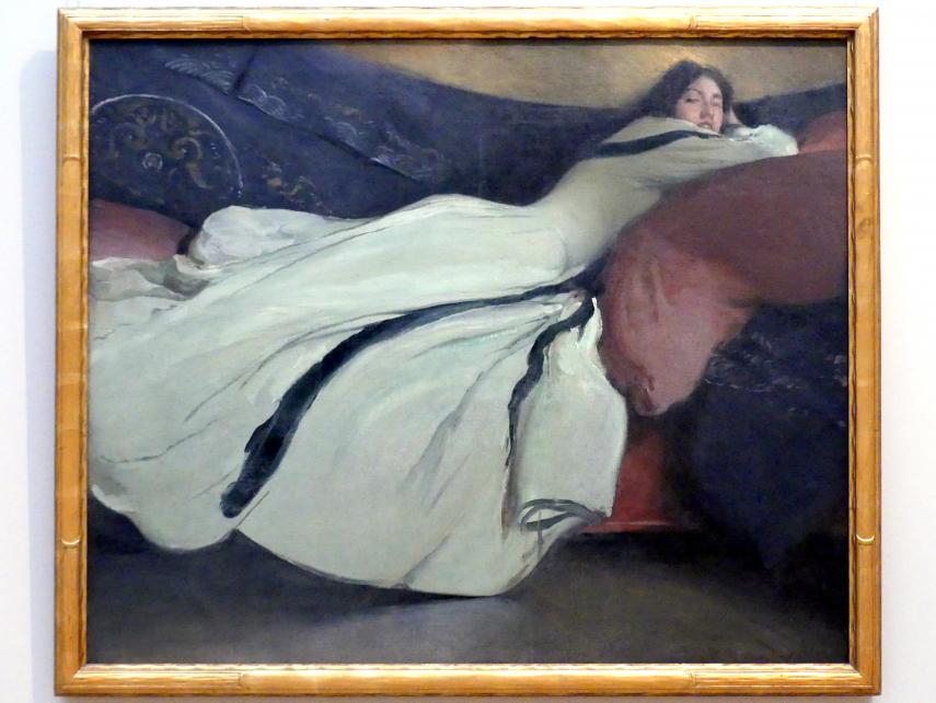 John White Alexander (1895–1907), Rast, New York, Metropolitan Museum of Art (Met), Saal 768, 1895, Bild 1/2