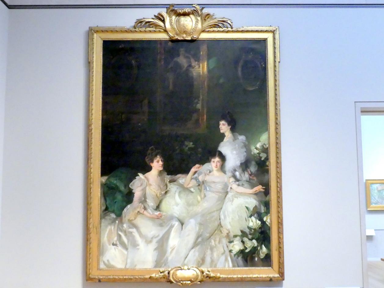 John Singer Sargent (1875–1920), Die Wyndham-Schwestern: Lady Elcho, Mrs. Adeane und Mrs. Tennant, New York, Metropolitan Museum of Art (Met), Saal 771, 1899, Bild 1/2