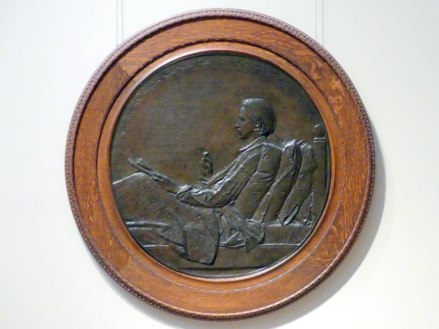 Augustus Saint-Gaudens (1872–1905), Robert Louis Stevenson, New York, Metropolitan Museum of Art (Met), Saal 771, 1887–1888, Bild 1/2
