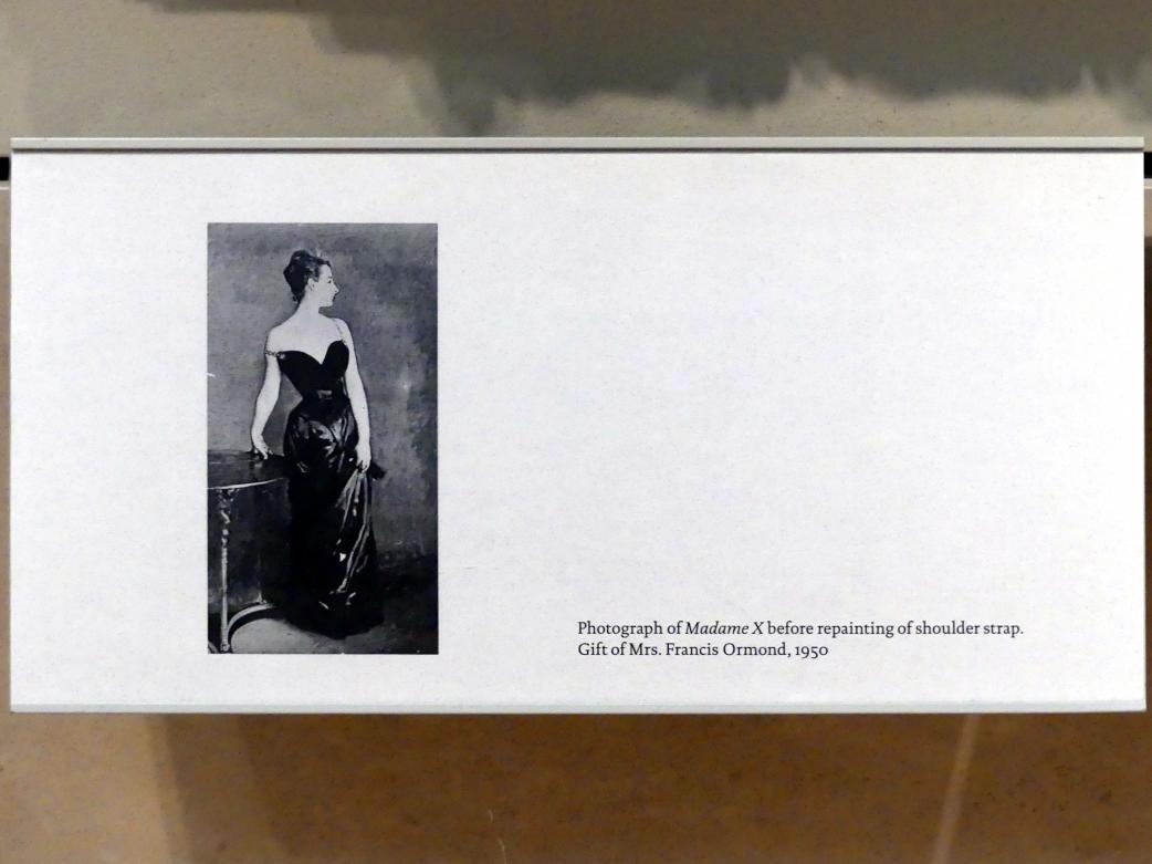 John Singer Sargent (1875–1920), Madame X (Madame Pierre Gautreau), New York, Metropolitan Museum of Art (Met), Saal 771, 1883–1884, Bild 3/3