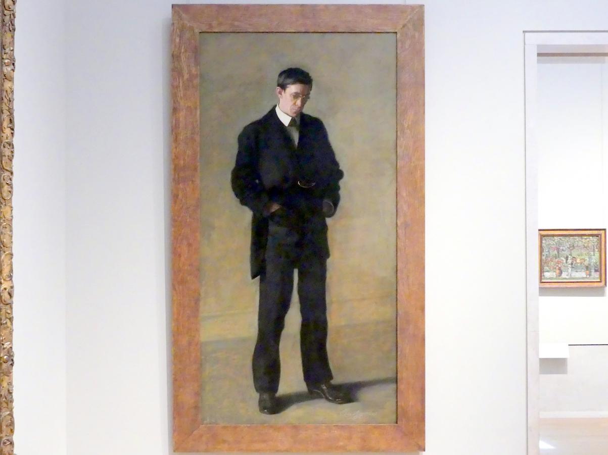 Thomas Eakins (1869–1900), Der Denker: Porträt von Louis N. Kenton, New York, Metropolitan Museum of Art (Met), Saal 771, 1900, Bild 1/2