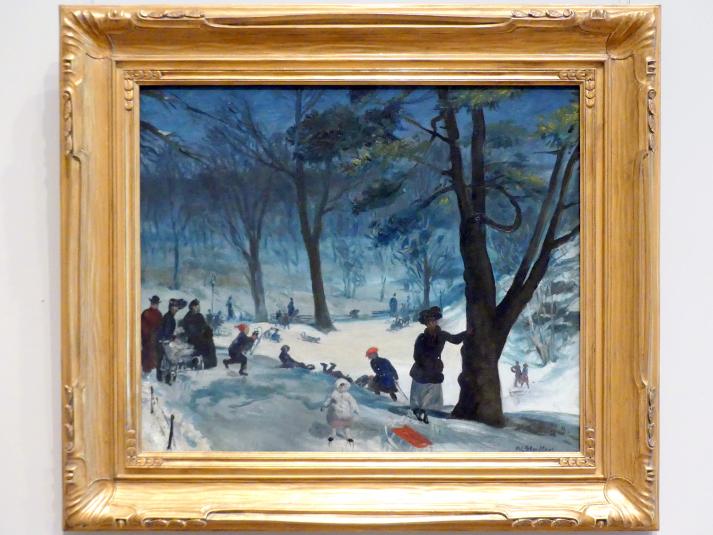 William Glackens (1905), Central Park, Winter, New York, Metropolitan Museum of Art (Met), Saal 772, um 1905, Bild 1/2
