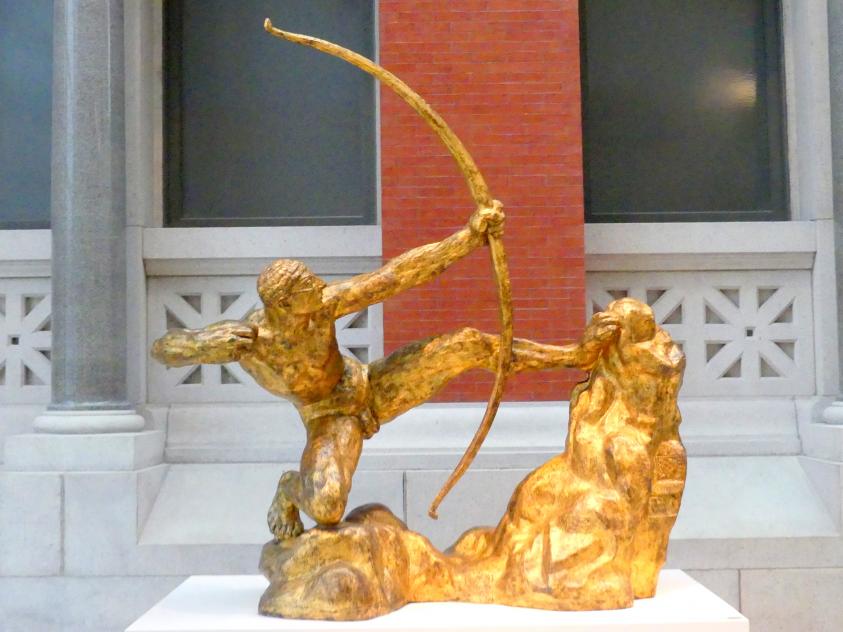 Antoine Bourdelle (Émile-Antoine Bourdelle) (1900–1909), Herkules der Bogenschütze, New York, Metropolitan Museum of Art (Met), Saal 548, 1909, Bild 1/4