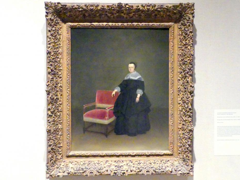 Gerard ter Borch (1635–1675), Margaretha van Haexbergen (1614-1676), New York, Metropolitan Museum of Art (Met), Saal 964, um 1666–1667