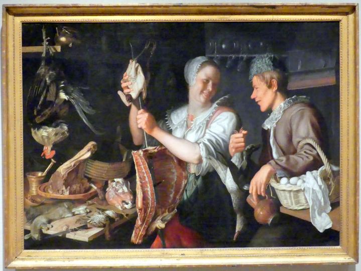 Peter Wtewael (1625–1628), Küchenszene, New York, Metropolitan Museum of Art (Met), Saal 964, um 1620–1630, Bild 1/2