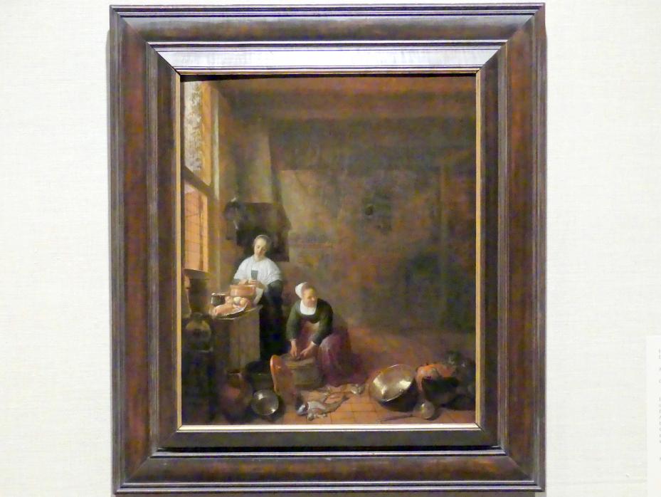 Hendrick Martensz. Sorgh (1643–1660), In der Küche, New York, Metropolitan Museum of Art (Met), Saal 964, um 1643, Bild 1/2
