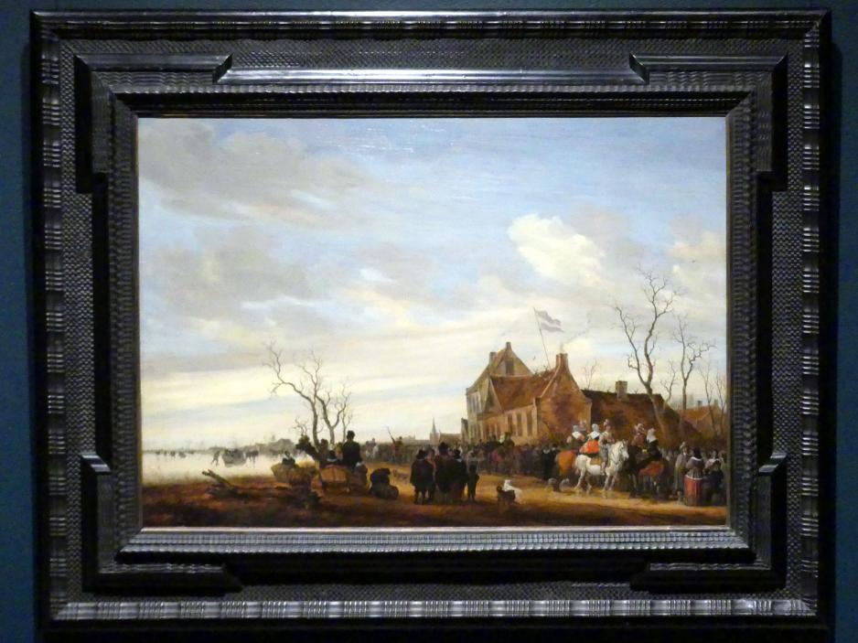 Salomon van Ruysdael (1631–1665), Aalzeichnen, New York, Metropolitan Museum of Art (Met), Saal 965, um 1650–1653, Bild 1/2