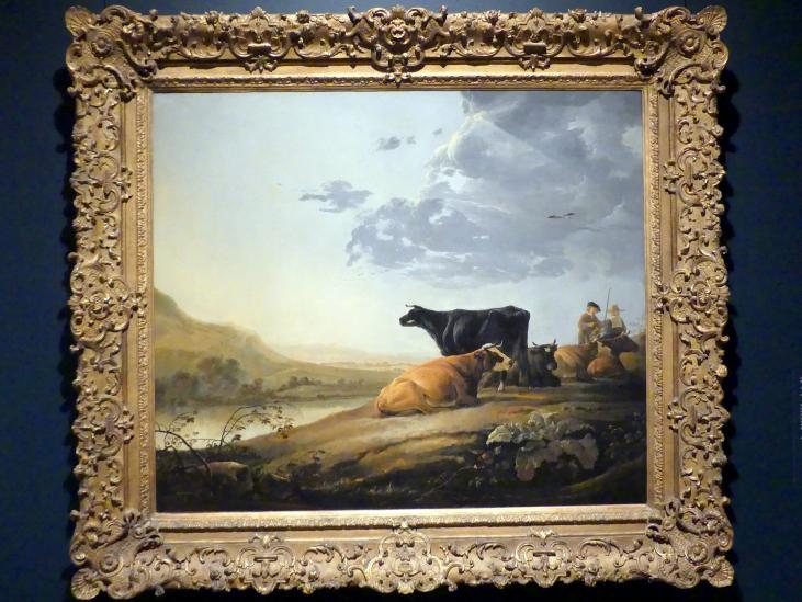Aelbert Cuyp (1640–1667), Junge Hirten mit Kühen, New York, Metropolitan Museum of Art (Met), Saal 965, um 1655–1660