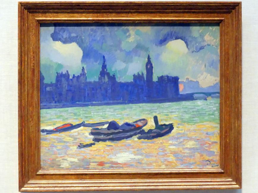 André Derain (1904–1944), Der Palace of Westminster, New York, Metropolitan Museum of Art (Met), Saal 962, 1906–1907, Bild 1/2