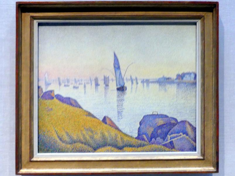Paul Signac (1883–1933), Abendstille, Concarneau, Opus 220 (Allegro Maestoso), New York, Metropolitan Museum of Art (Met), Saal 962, 1891, Bild 1/2