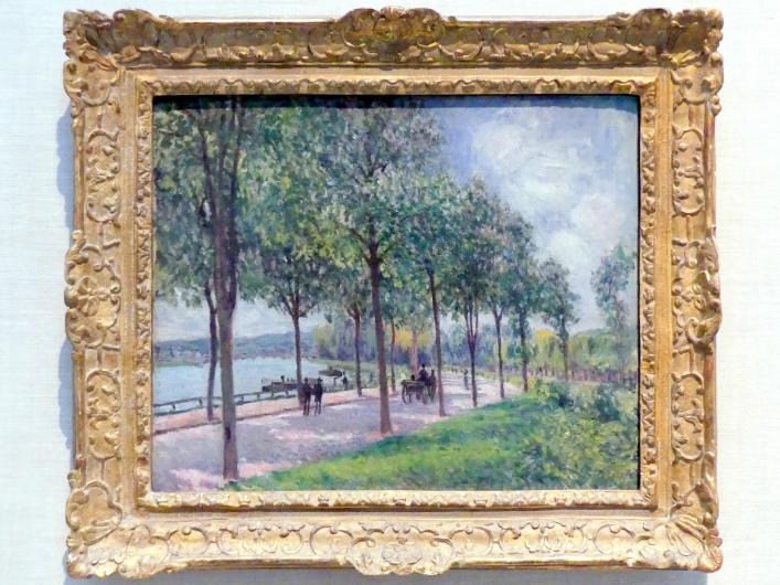 Alfred Sisley (1872–1896), Kastanienbaum-Allée, New York, Metropolitan Museum of Art (Met), Saal 961, 1878, Bild 1/2