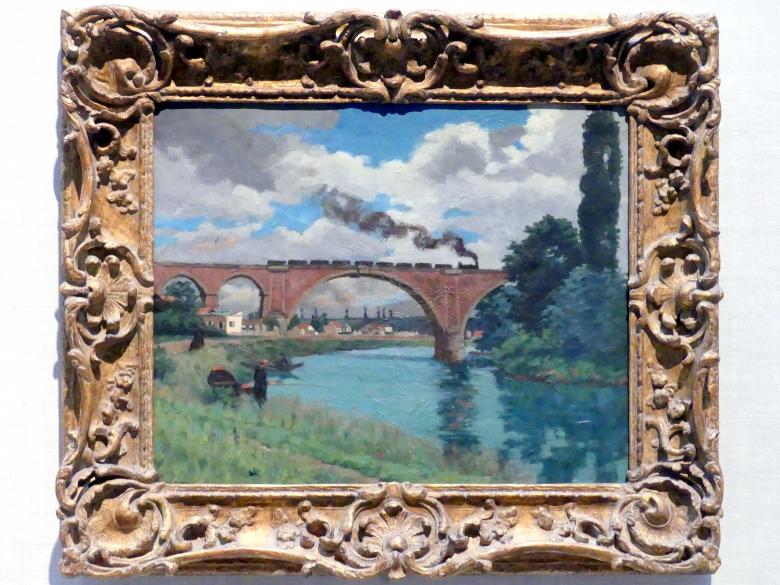 Armand Guillaumin (1869–1899), Eisenbahnbrücke über die Marne bei Joinville, New York, Metropolitan Museum of Art (Met), Saal 961, 1871–1875, Bild 1/2