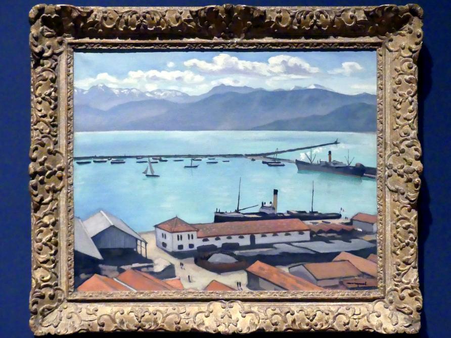 Albert Marquet (1899–1930), Der Port de Bougie in Algier im Sonnenlicht, New York, Metropolitan Museum of Art (Met), Saal 955, 1925, Bild 1/2