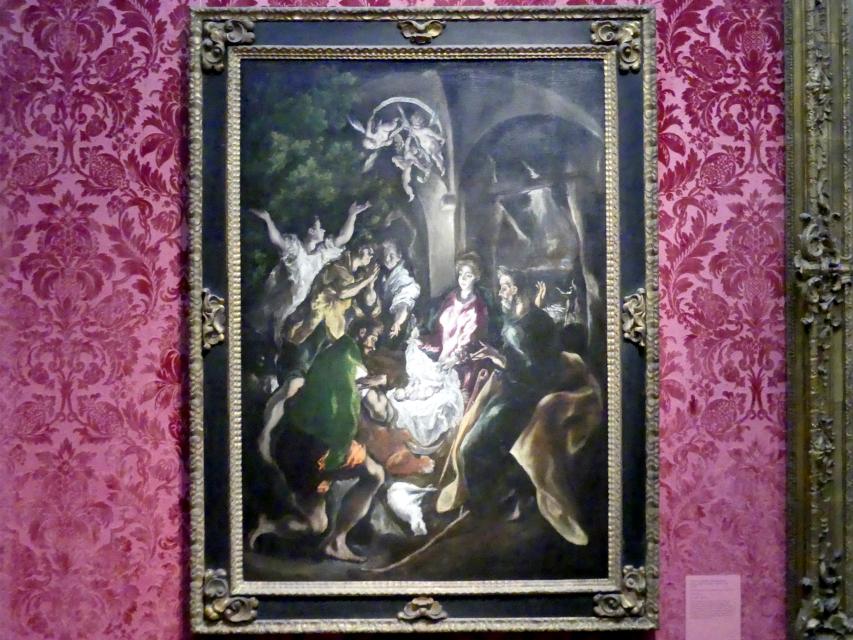El Greco (Domínikos Theotokópoulos) (1567–1613), Anbetung der Hirten, New York, Metropolitan Museum of Art (Met), Saal 958, um 1605–1610