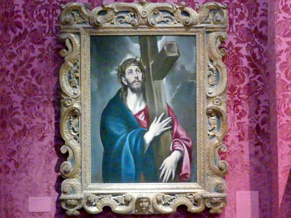 El Greco (Domínikos Theotokópoulos) (1567–1613), Christus trägt das Kreuz, New York, Metropolitan Museum of Art (Met), Saal 958, um 1577–1587