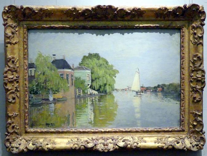 Claude Monet (1864–1925), Häuser am Achterzaan, New York, Metropolitan Museum of Art (Met), Saal 957, 1871, Bild 1/2