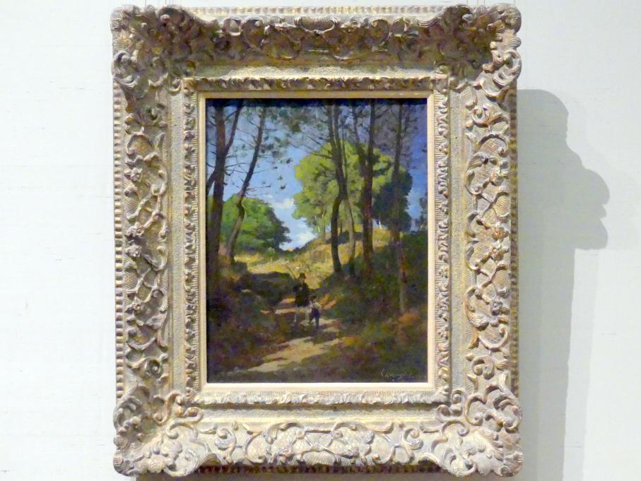 Henri Harpignies (1854–1869), Tannen in Les Trembleaux bei Marlotte (Sapins aux Trembleaux à Marlotte), New York, Metropolitan Museum of Art (Met), Saal 957, 1854