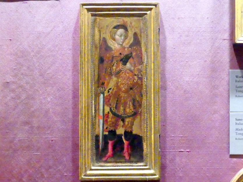 Pietro di Giovanni d'Ambrosio (1435), Heiliger Erzengel Michael, New York, Metropolitan Museum of Art (Met), Saal 956, um 1435, Bild 1/2