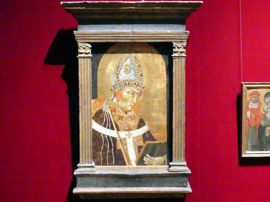 Giovanni di Paolo (1435–1475), Heiliger Ambrosius, New York, Metropolitan Museum of Art (Met), Saal 956, 1465–1470, Bild 1/2