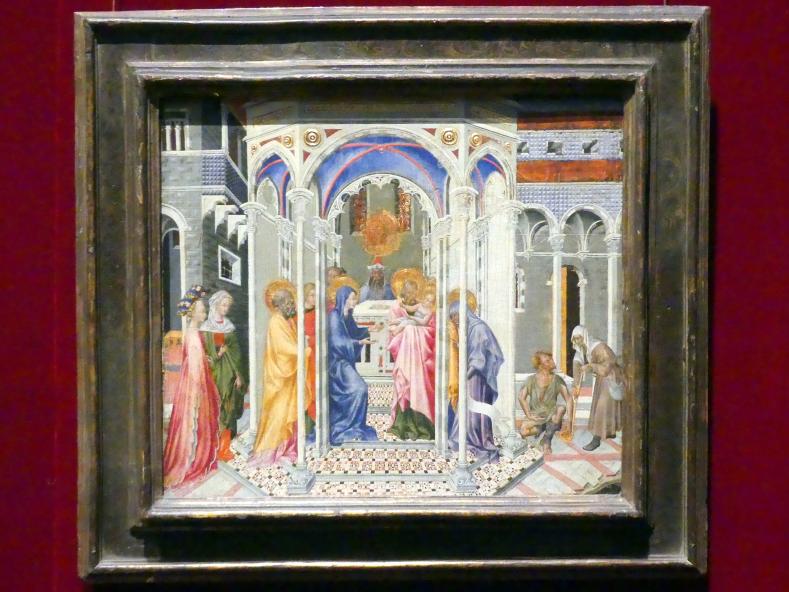 Giovanni di Paolo (1435–1475), Darstellung des Herrn, New York, Metropolitan Museum of Art (Met), Saal 956, um 1435, Bild 1/2