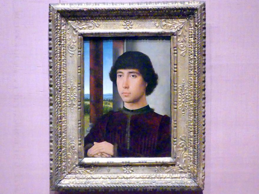 Hans Memling (1467–1491), Porträt eines jungen Mannes, New York, Metropolitan Museum of Art (Met), Saal 953, um 1472–1475, Bild 1/2